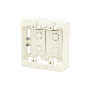 神保電器 MSB-F2S-PW 露出ボックス ２連用 浅型