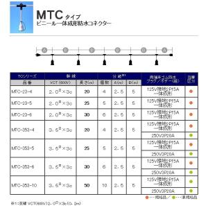 スズデン MTC-23-6 ビニール一体成形防水コネクター 30m 【MTC236】