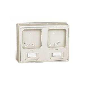 河村電器 MX122 プラスチック製/露出形 ライトベージュ