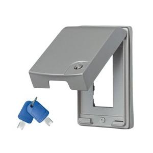 東芝ライテック NDG7323 キー付ロック付金属防滴プレート（3コ用）