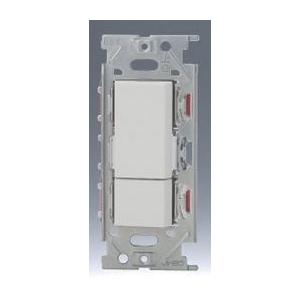 神保電器 NKW02008PW 3路ダブルスイッチセット 【上段ダブル+下段トリプル】 JIMBO