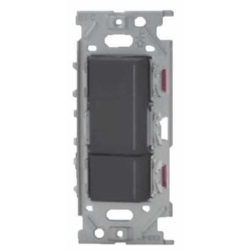 神保電器 NKW02009SB 3路ガイドランプ付きダブルスイッチセット  JIMBO