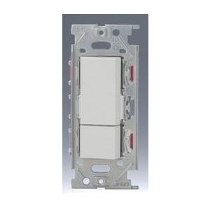 神保電器 NKW02063PW 4路+3路ダブルスイッチセット 【上段ダブル+下段トリプル】 JIM...