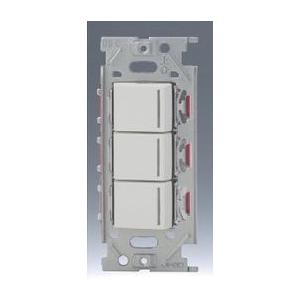 神保電器 NKW03012PW 3路チェックランプ付きトリプルスイッチセット