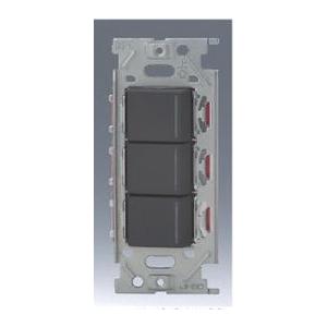 神保電器 NKW03619SB 3路トリプルスイッチセット 【上段(ガイド)+中段(ガイド・チェック...