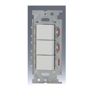 神保電器 NKW03905PW 3路+3路+4路トリプルスイッチセット  JIMBO