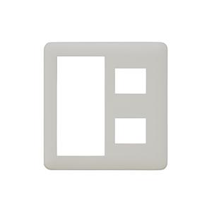 神保電器 NWP-S2 J・WIDE SLIM シリーズ スイッチ+コンセントプレート 2口