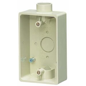 未来工業 PVR22-2J ベージュ 露出スイッチボックス 1・2方出兼用 大角形プレートも適合しま...