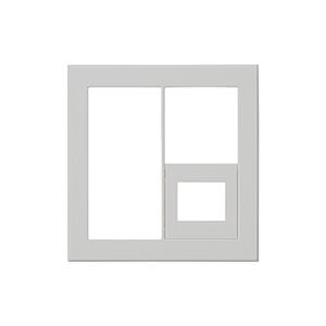 神保電器 QWC-S4 J・WIDE SLIMシリーズ スリムスクエア スイッチ+コンセントプレート...