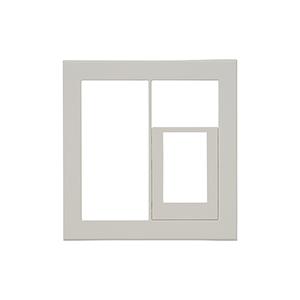 神保電器 QWC-S5 J・WIDE SLIMシリーズ スリムスクエア スイッチ+コンセントプレート...