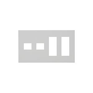 神保電器 QWD-1133 J・WIDE SLIMシリーズ スリムスクエア 2ピースコンセントプレー...