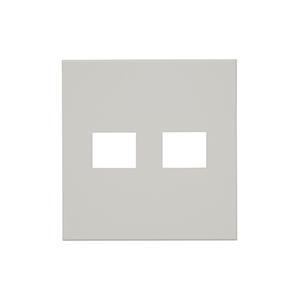 神保電器 QWD-11 J・WIDE SLIMシリーズ スリムスクエア 2ピースコンセントプレート ...