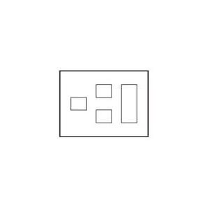 神保電器 QWD-123 J・WIDE SLIMシリーズ スリムスクエア 2ピースコンセントプレート...