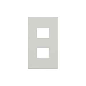 神保電器 QWD-2 J・WIDE SLIMシリーズ スリムスクエア 2ピースコンセントプレート 1...