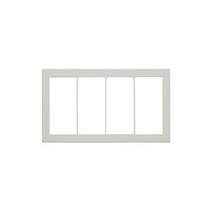 神保電器 QWP-4 J・WIDE SLIMシリーズ スリムスクエア スイッチプレート 4連用