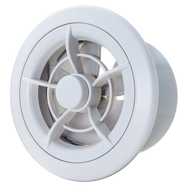 バクマ工業 REK-100JF-PM 自然給気用 樹脂製回転開閉式レジスター PM2.5対応+空気清...