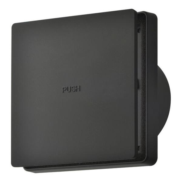 バクマ工業 REPD-100JFK-PM-BK 樹脂製プッシュ式レジスター（ブラック) 100φ P...