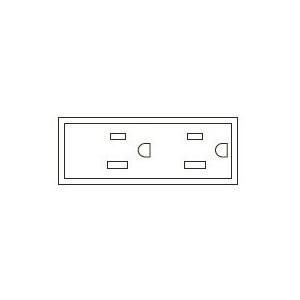 【受注品】寺田電機 SFC90005 器具ブロック（接地2P 15A 125V　2連×1）