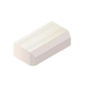 マサル工業 SFME23 ニュー・エフモール付属品 エンド 2号 ミルキーホワイト