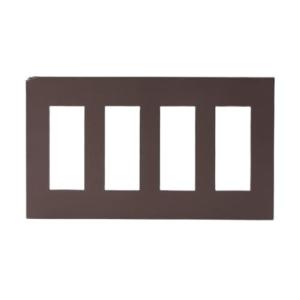 神保電器 SLP-3UF-4(チョコ) ＳＬＰプレート4連用 12個口