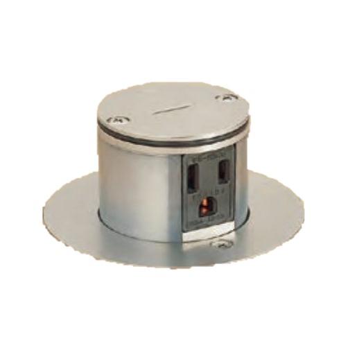 寺田電機 TFB55713R 上下動 P=66.7 シルバー 接地2P15A125V×2 Rカット