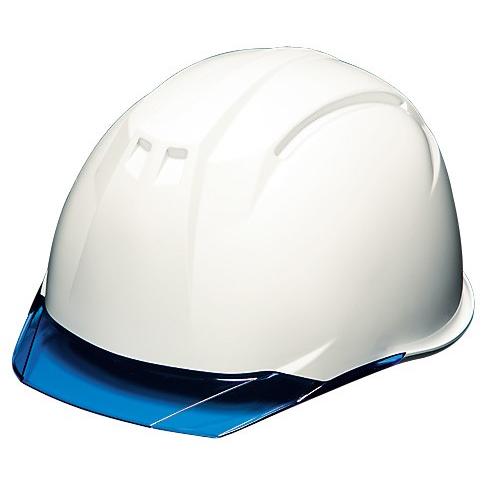 未来工業 USP-2S-BVW ヘルメット ハイグレードタイプ USメット　帽体:白 バイザー:ブル...