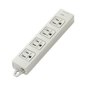 パナソニック WCH2304H OAタップ(接地15A形)(4コ口・グレー)(マグネット付)・適用コ...