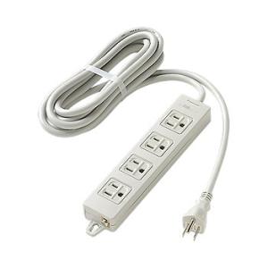 パナソニック WCH2334H OAタップ(接地15A形)(4コ口・グレー)(3mコード付)(マグネ...