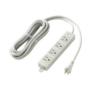 パナソニック WCH2354H OAタップ(接地15A形)(4コ口・グレー)(5mコード付)(マグネ...