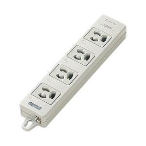 パナソニック WCH24043H OAタップ(接地15A抜け止め形)(4コ口・グレー)(マグネット付...