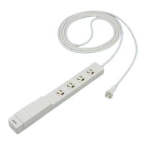 パナソニック WCH243432H USBコンセント付OAタップ (接地14A抜け止め形)(4コ口・...