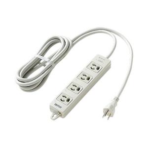 パナソニック WCH24343H OAタップ(接地15A抜け止め形)(4コ口・グレー)(3mコード付...