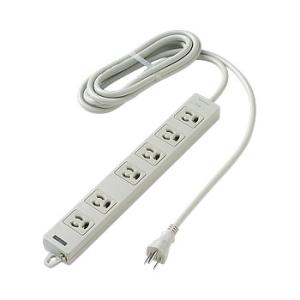 パナソニック WCH24363H OAタップ(接地15A抜け止め形)(6コ口・グレー)(3mコード付...