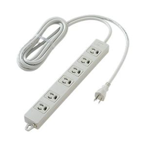 パナソニック WCH2436H OAタップ(接地15A抜け止め形)(6コ口・グレー)(3mコード付)...