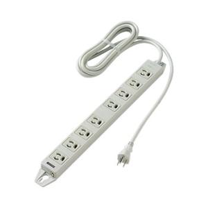 パナソニック WCH24383H OAタップ(接地15A抜け止め形)(8コ口・グレー)(3mコード付...