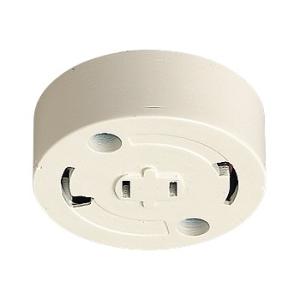 パナソニック WG4425W コンセント付丸型引掛シーリング(ミルキーホワイト)(フル端子)