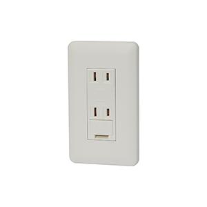 神保電器 WJ03403PW J・WIDEシリーズ アースターミナル付 ダブルコンセント セット品