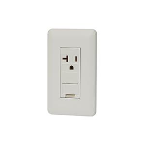 神保電器 WJ03410PW J・WIDEシリーズ アースターミナル付 15A・20A共用接地コンセ...