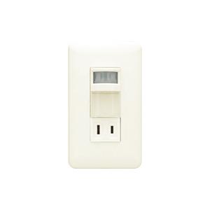 神保電器 WJ03675PW J・WIDEシリーズ ナイトライト １連コンセント付