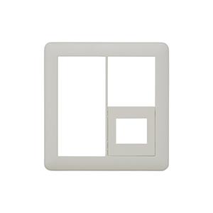 神保電器 WJC-S4 J・WIDEシリーズ スイッチコンセントプレート2連用(スイッチ+1口)