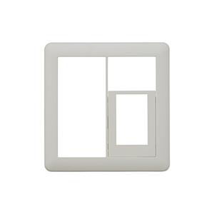 神保電器 WJC-S5 J・WIDEシリーズ スイッチコンセントプレート2連用(スイッチ+2口)