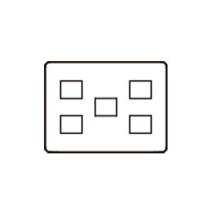 神保電器 WJD-212 J・WIDE SLIMシリーズ 2ピースコンセントプレート ３連用 2+1...