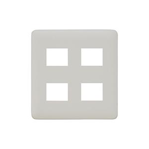 神保電器 WJD-22 J・WIDE SLIMシリーズ 2ピースコンセントプレート ２連用 2+2口