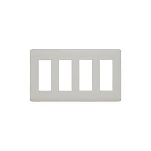 神保電器 WJD-3333 J・WIDE SLIMシリーズ 2ピースコンセントプレート 4連用 3+...