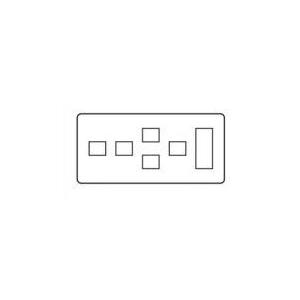 神保電器 WJE-11213 J・WIDEシリーズ コンセントプレート 5連用 (1+1+2+1+3...