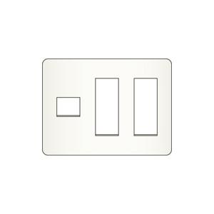 神保電器 WJE-133 J・WIDEシリーズ コンセントプレート 3連用 (1+3+3)