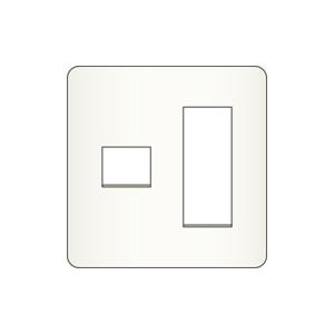 神保電器 WJE-13 J・WIDEシリーズ コンセントプレート 2連用 (1+3)