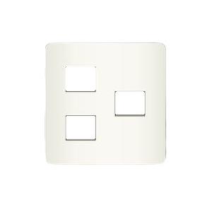 神保電器 WJE-21 J・WIDEシリーズ コンセントプレート 2連用 (2+1)