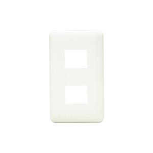 神保電器 WJE-2 J・WIDEシリーズ コンセントプレート １連用 2個用