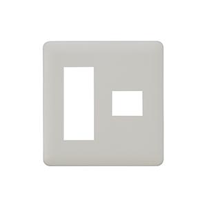 神保電器 WJE-31 J・WIDEシリーズ コンセントプレート 2連用 (3+1)